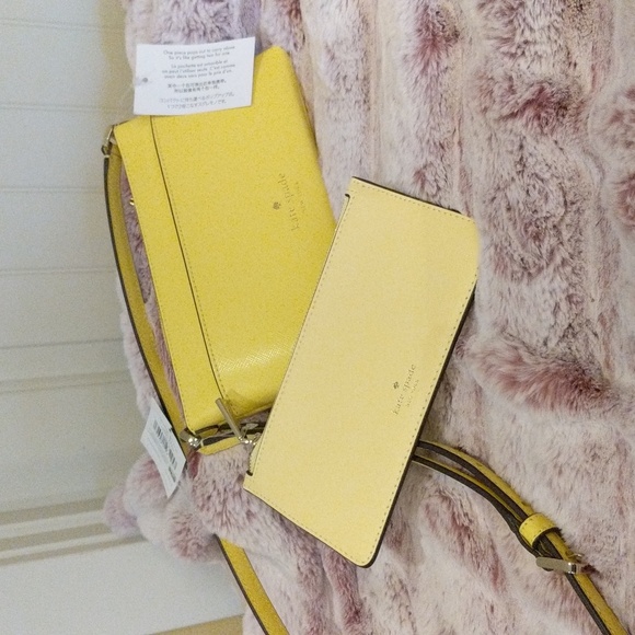 Kate Spade Sadie Saffiano Leather Top Zip Crossbody And Removable Pouch Set NWT - Picture 3 of 7